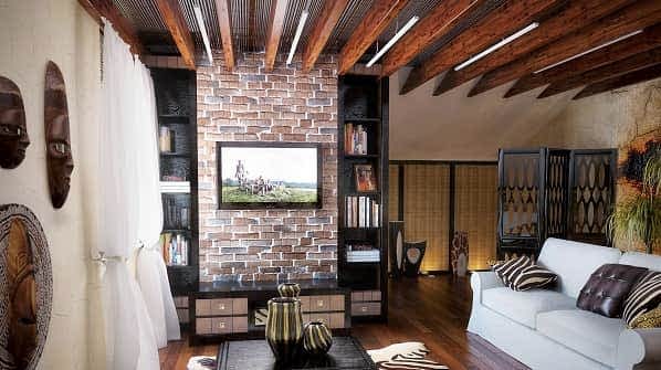 Потолок в африканском стиле