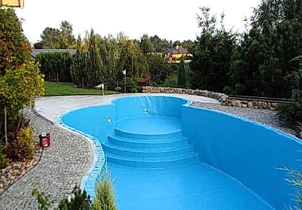 Отделка бассейна пленкой ПВХ